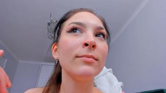 nose play from cute teen - Jan 8, 2023 (Karolina_Mustela)