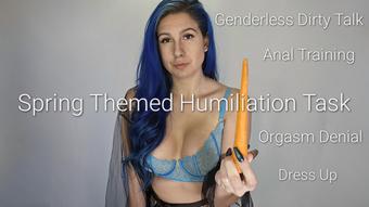 Spring Humiliation Task & Anal Training (Freya Reign)