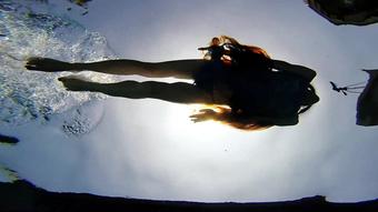 Redhead Swims Above You In Pool - June 24, 2016 (Heather Carolin)