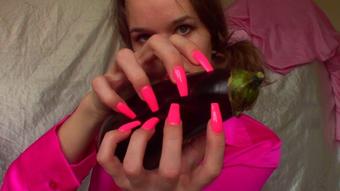 Nails Vs Eggplant (Goddess Vanessa)