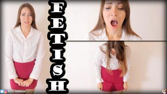 Secretary's Embarrassed Double Panty Pee (MissMilaRose)
