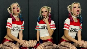 Harley Quinn Cosplay - Ahegao face - Oct 28, 2022 (Lil cosplay slut)