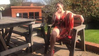Pussy Play in the Garden Chair Outside (SuzieLove212)