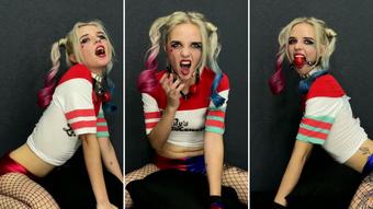 Harley Quinn Cosplay - Crazy Pillow Ride - Oct 29, 2022 (Lil cosplay slut)