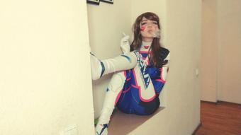 D.VA Cosplay - I smoke and ignore you - Jul 7, 2020 (Lil cosplay slut)