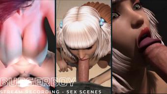Game Stream - BurgerBoy - Sex scenes - Jul 24, 2023 (Lil cosplay slut)