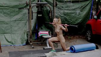 Public Outdoor Naked Workout + Flex - April 26, 2020 (Lora Cross)