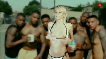 Silly White Girl Raps and Strips Off (ARTIXXX)