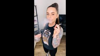 Smoking in Converse (Dani Lynn)