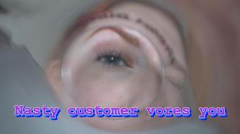 Nasty customer vores you (Evelyn Jade)