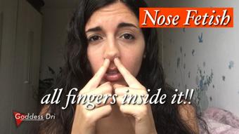 All fingers in my nose (GoddessDri)