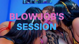 Exciting! crazy sluts do double blowjob (Xlivestudio)