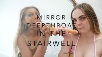 DOUBLE DEEPTHROAT IN PUBLIC STAIRWELL (RhiannonRyder1995)