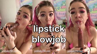lipstick blowjob (pinkbaby24)