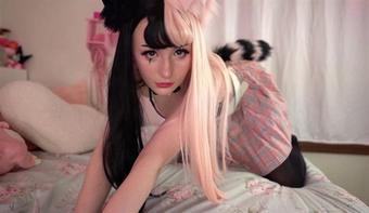 Tweetney Cat Girl Shows Off Her Butthole (MIX)