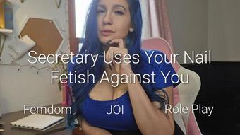 Secretary Uses Your NailFetish Against U (Freya Reign)