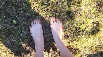 Barefoot Feet In Mud (Goddess Vanessa)