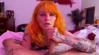 POV Stroking and Sucking Cock w/ Cum (LinaChan)