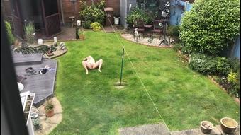Naked Pussy Play in My Friends Garden (SuzieLove212)