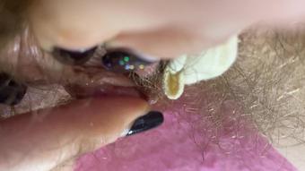 Cuteblonde666 Extreme Close Up Big Clit Orgasm Hairy (cuteblonde666)