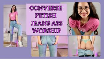 GODDESS JEANS ASSWORSHIP CONVERSE FETISH (Shanaxnow)