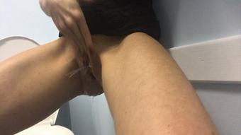 Public Bathroom Squirt - October 24, 2019 (Taboo Girl)