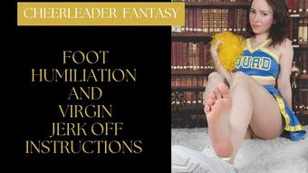 Cheerleader- Foot Humiliation and JOI - May 29, 2022 (thetinyfeettreat)