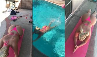 thejuliecash 01 09 2017 3305384 VIDEO  nice workout by the pool  Cash Mafia Style (thejuliecash)