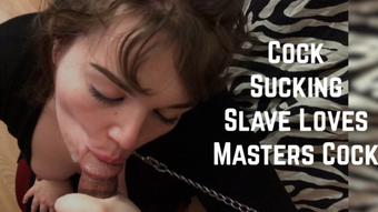 Cock Sucking Slave loves Masters Cock (Lexxiblakk)