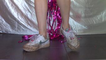 Lick Muddy, Sweaty NIKE Hiking Sneakers (Goddess Vanessa)
