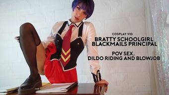 Schoolgirl blackmails principal - July 06, 2022 (MissSomething)