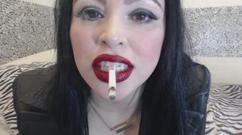 Smoke and long red nails JOE (PrincessDi)