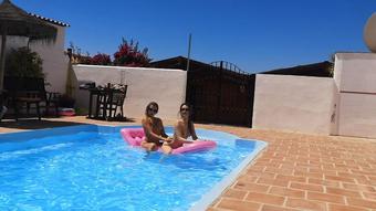 Two Girl Inflatable Pool fun (ScarlotRose)