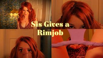 Sis Gives a Rimjob (OliveWood)