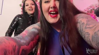 MistressKarino - We Own You, Sissy Slut! Sissyfication Blackmail Fantasy | Mistress Karino And Demoness Luna [Mp4 Hd] (MistressKarino)