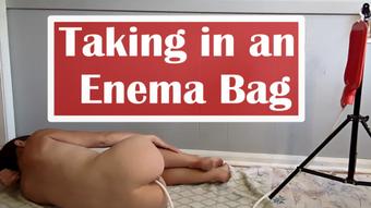 Taking in an Enema Bag - July 22, 2023 (MilaMaeXO)