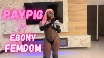 PayPig for Ebony Findom - January 11, 2023 (RealQueenMelanin)