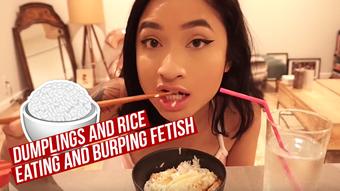 Dumplings & Rice: Eating/Burping Fetish (Avery Black)