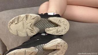 FURIOUS GIRLS - Black Reebok Shoes Are Shown As Well As Beautiful Legs, Fc175H 720P (FURIOUS GIRLS)