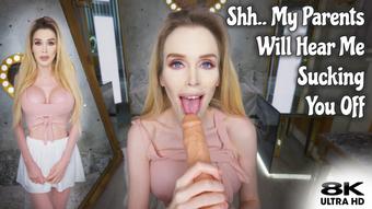 Girlfriend Gets Sneaky Blowjob & Facial - September 29, 2022 (Roxy Cox)
