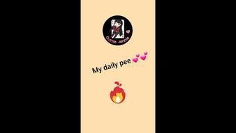 My daily pee (CuttieJennie)