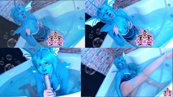 PokemonSex:Vaporeon Blowjob&Masturbation (Black Kitsune)