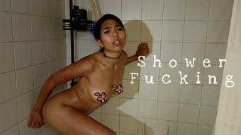 Little Asian Fucks Dildo in Shower - October 14, 2017 (Jada Kai)