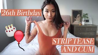 26th Birthday Strip Tease and Cum Show (Avery Black)