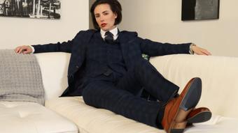 clothing swap suit tease (Casey Calvert)