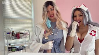 Kim and Vivi - Prostate Exam from Your Futa Doctor (Kim and Vivi)