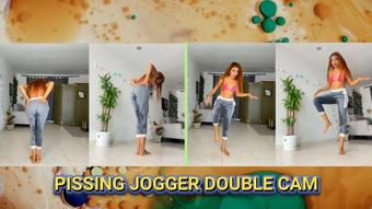 PISSING JOGGER DOUBLE CAM (lissadollhot)
