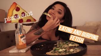 Pizza Slut: Eating/Burping Fetish (Avery Black)