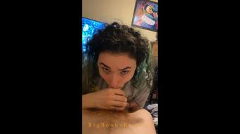 Sucking on Daddy’s thick Cock and Balls (Cyber Skye)