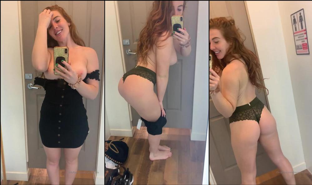 myersquats 40180904 being a cheeky girl in the changing rooms today look at this cutesy dress